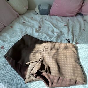 White Fox Boutique Brown Jean Shorts